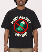Mockup Boxy Heavyweight Tee Black male close-up 04