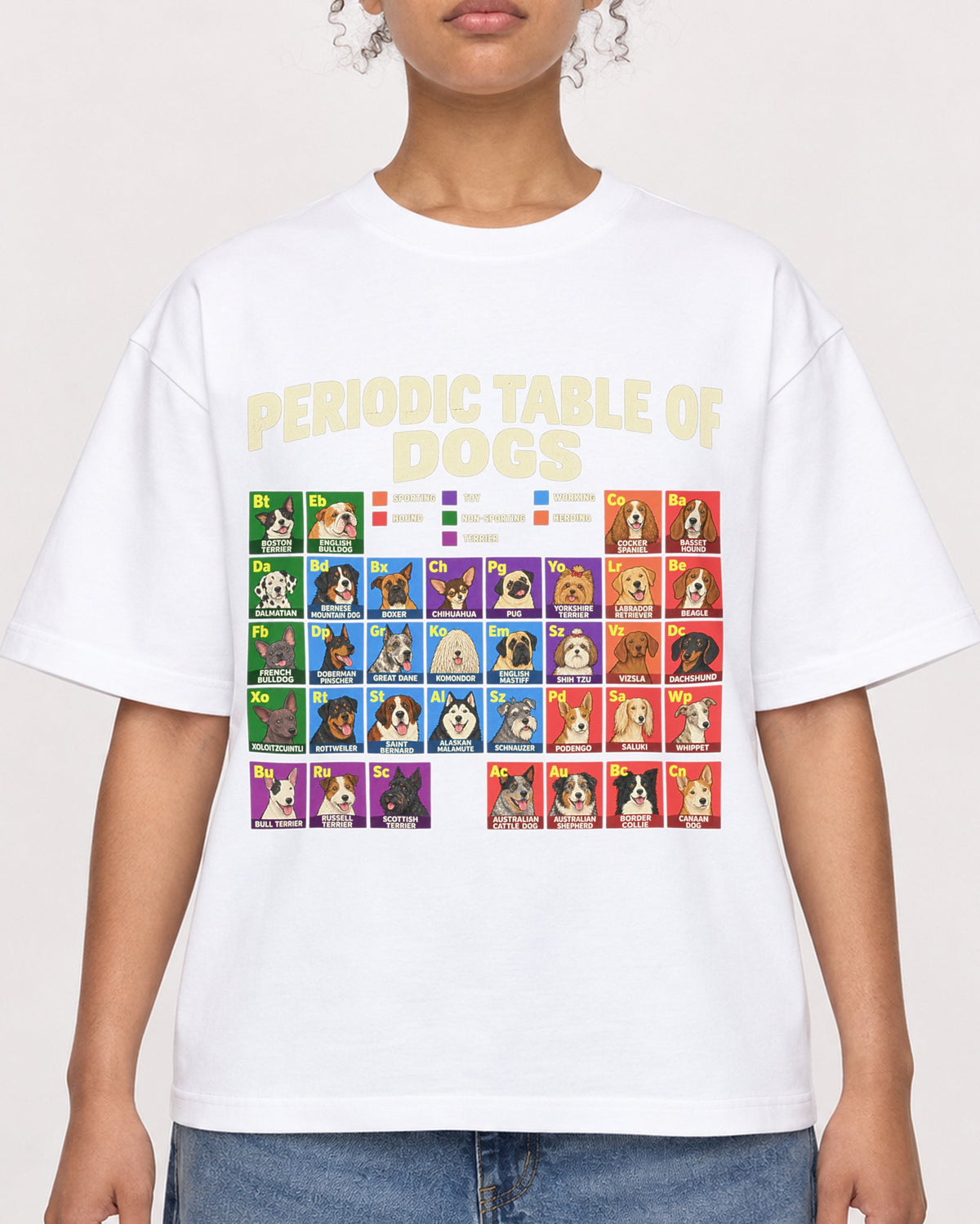 Mockup Boxy Heavyweight Tee White female close-up 20
