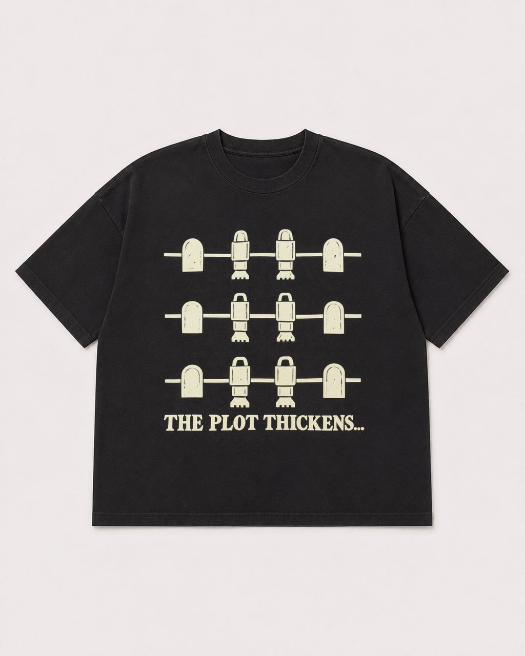 Mockup Boxy Heavyweight Tee Black product