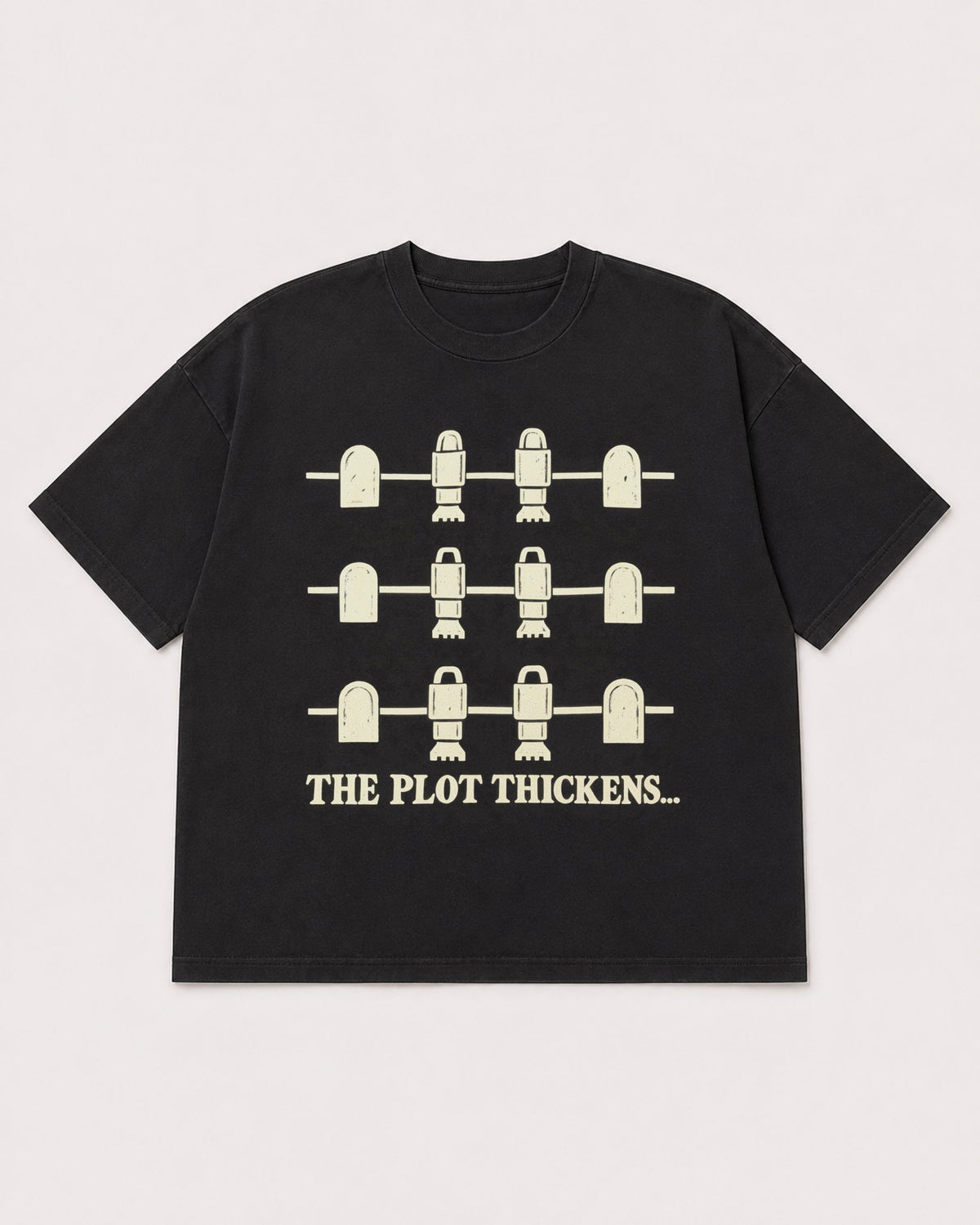 Mockup Boxy Heavyweight Tee Black product