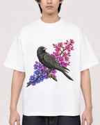 Mockup Boxy Heavyweight Tee White male close-up 11