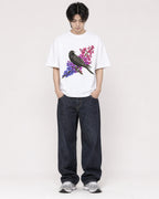 Mockup Boxy Heavyweight Tee White male full-body 11