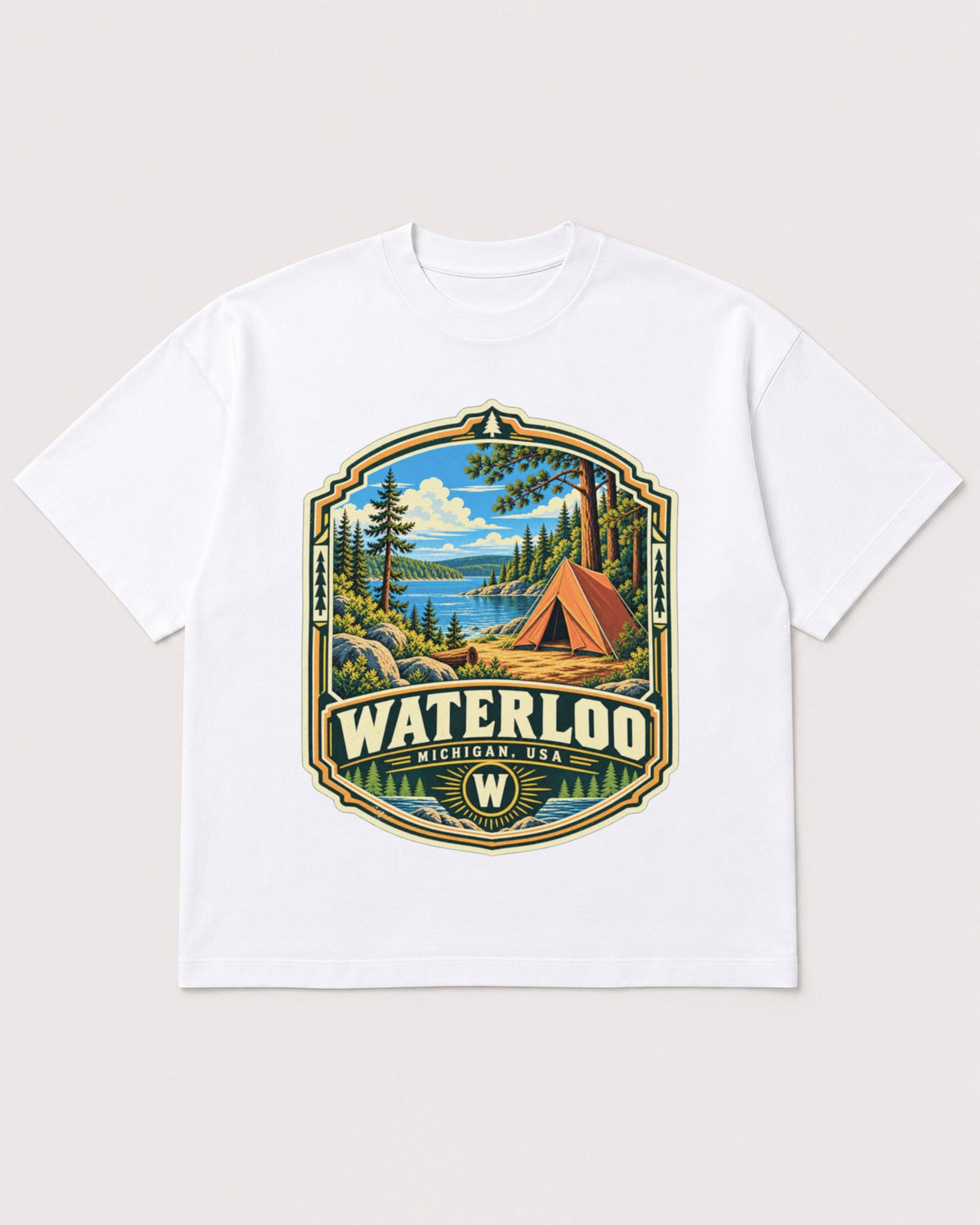 Mockup Boxy Heavyweight Tee White product
