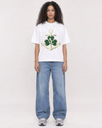 Mockup Boxy Heavyweight Tee White female full-body 10