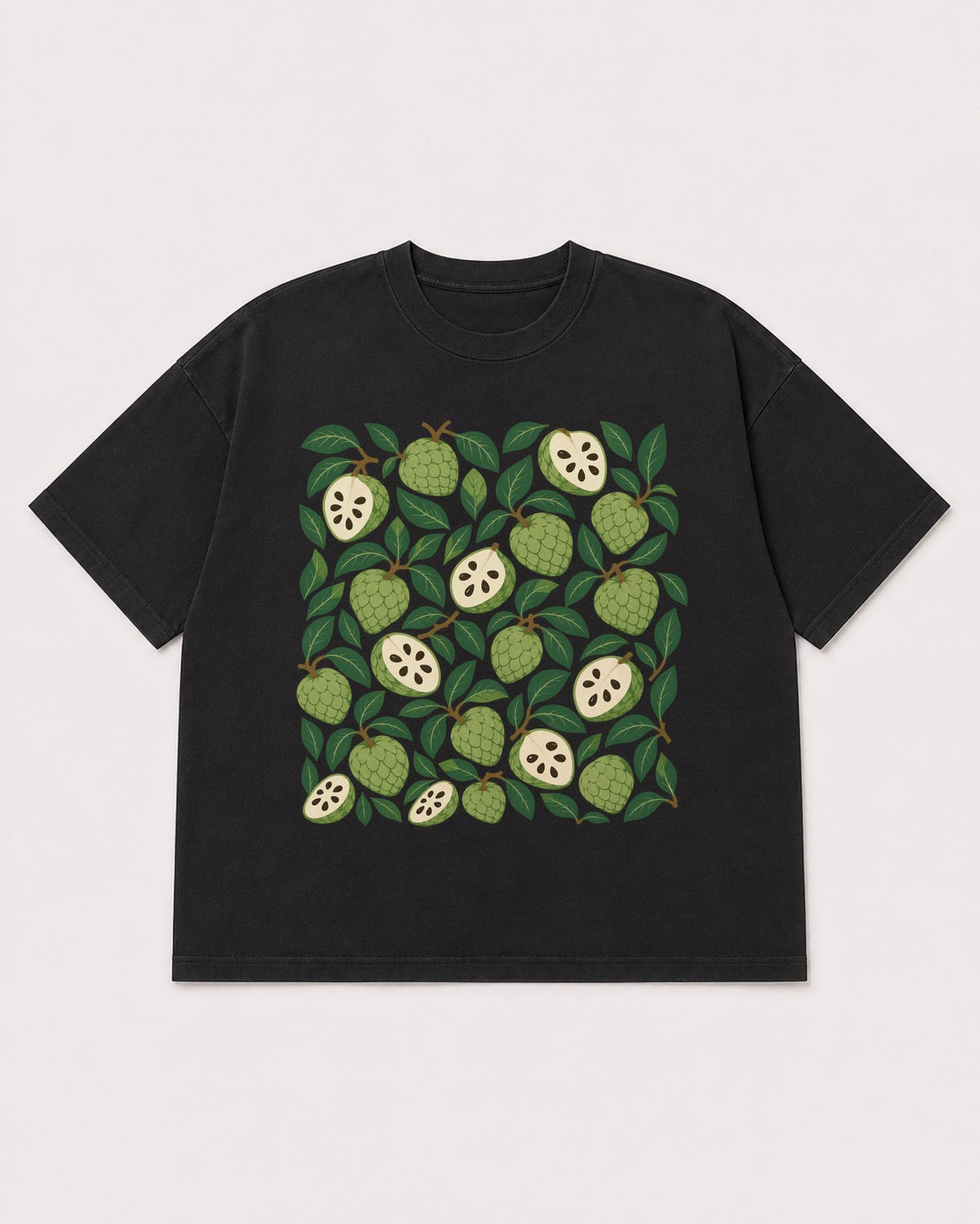 Mockup Boxy Heavyweight Tee Black product