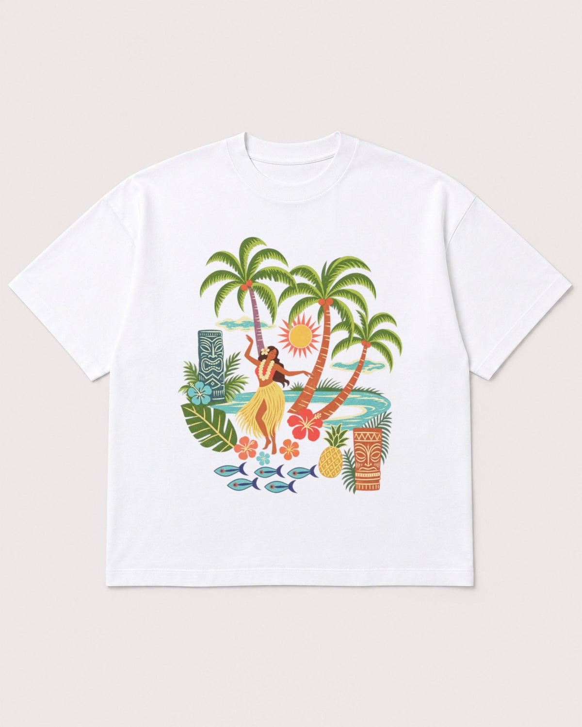 Mockup Boxy Heavyweight Tee White product