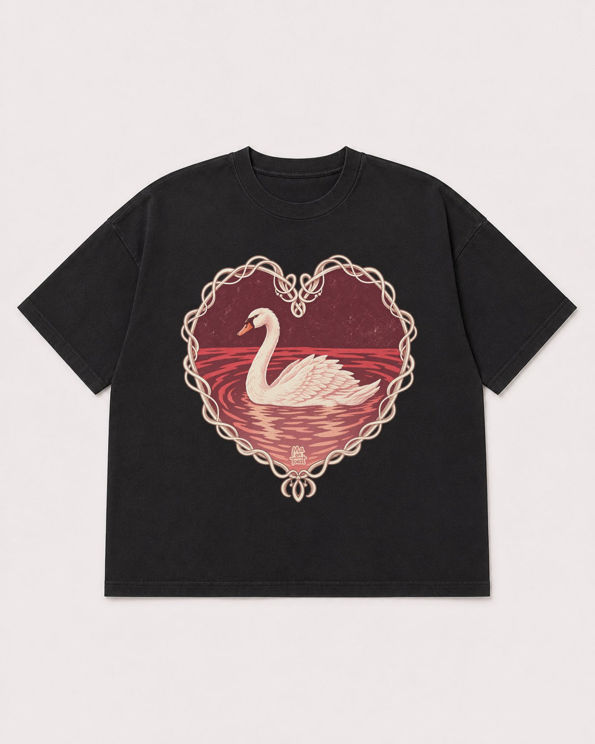 Mockup Boxy Heavyweight Tee Black product