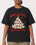 Mockup Boxy Heavyweight Tee Black female close-up 34