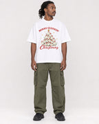 Mockup Boxy Heavyweight Tee White male full-body 34