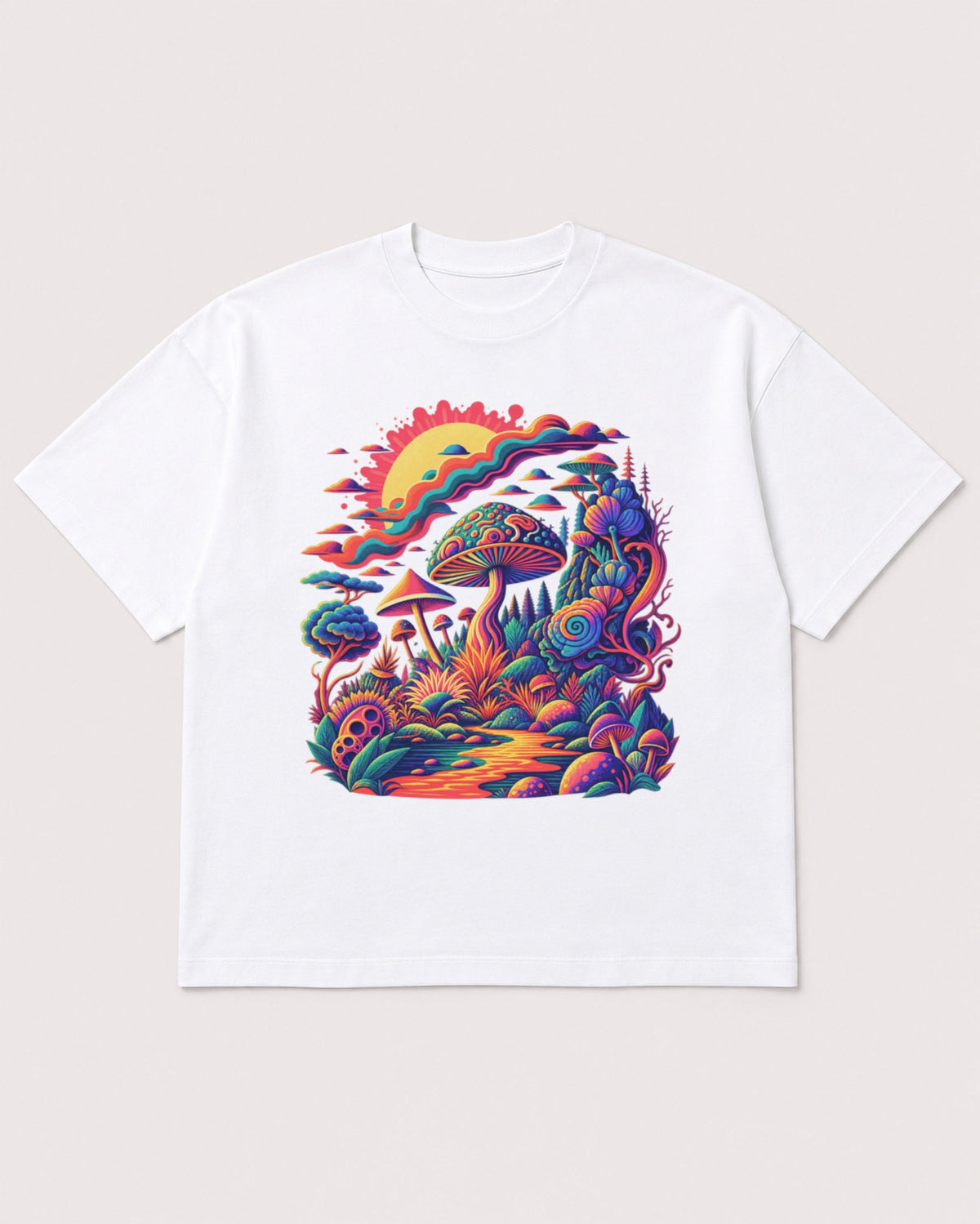 Mockup Boxy Heavyweight Tee White product