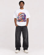 Mockup Boxy Heavyweight Tee White male full-body 05