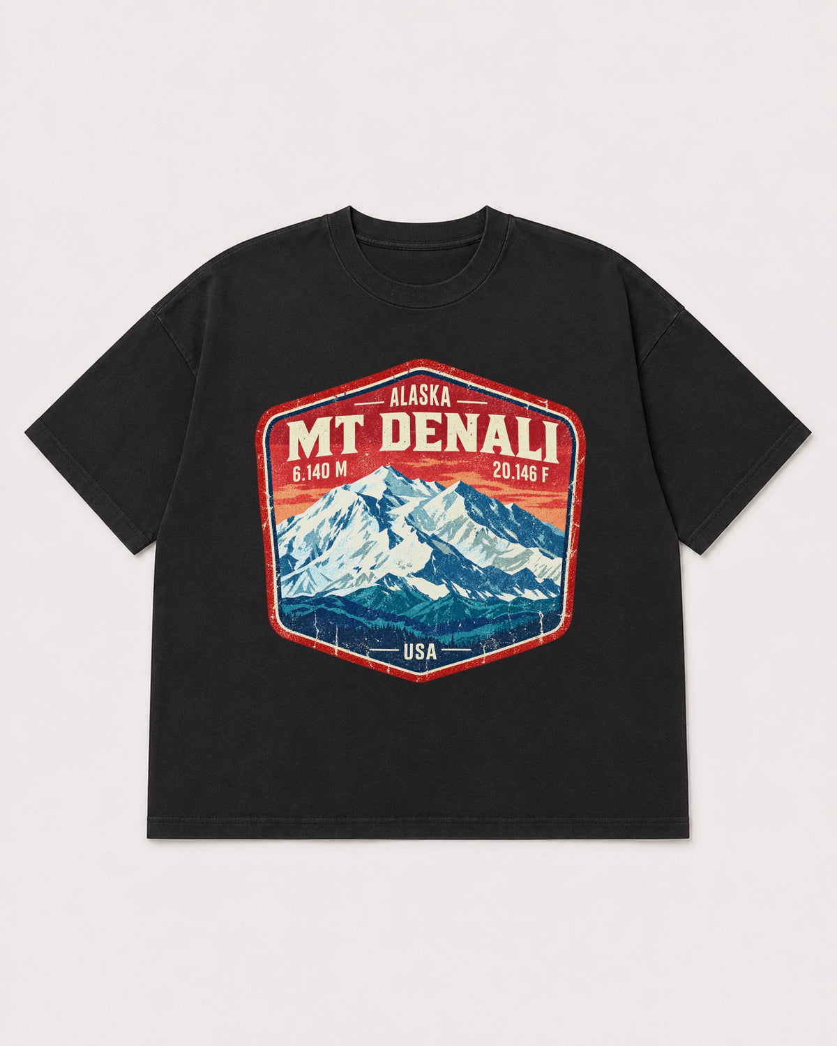 Mockup Boxy Heavyweight Tee Black product