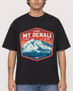 Mockup Boxy Heavyweight Tee Black male close-up 06