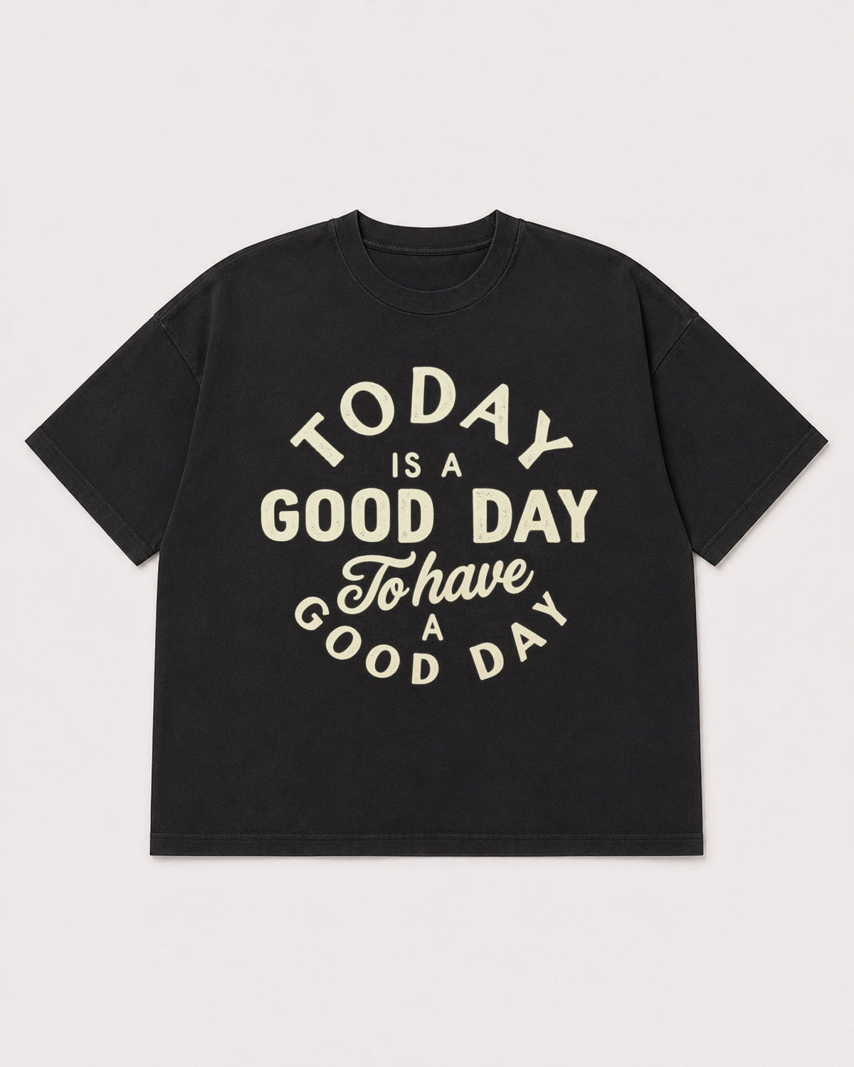 Mockup Boxy Heavyweight Tee Black product
