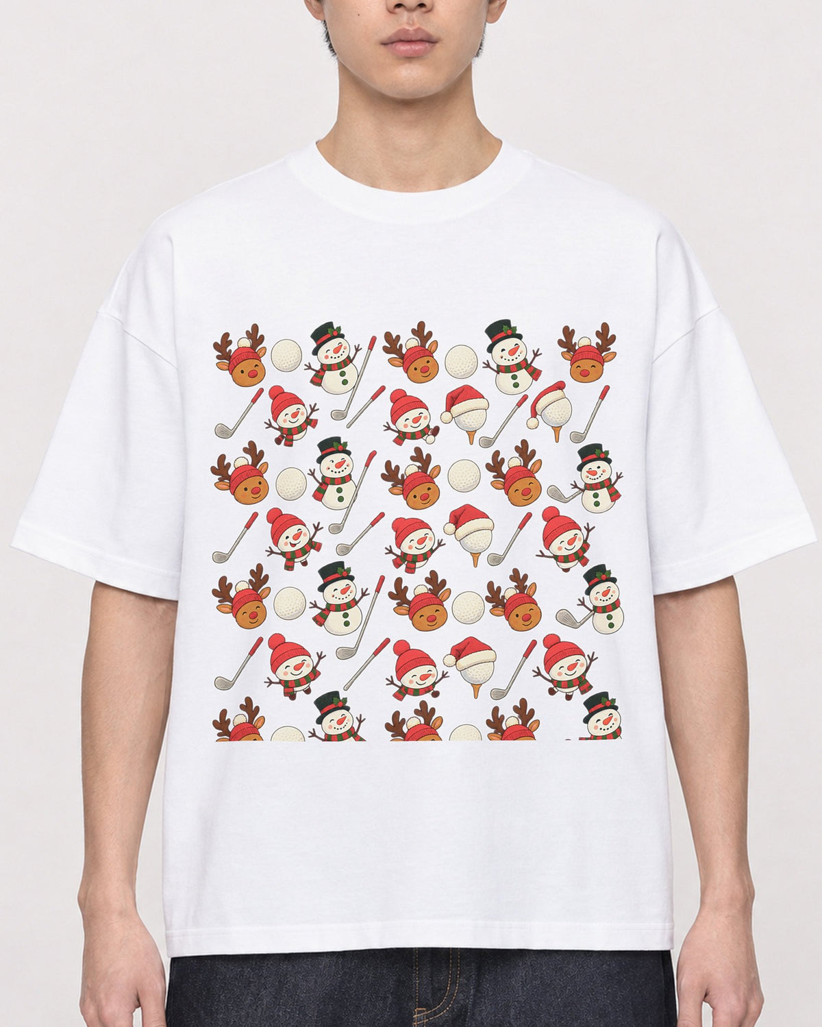 Mockup Boxy Heavyweight Tee White male close-up 01