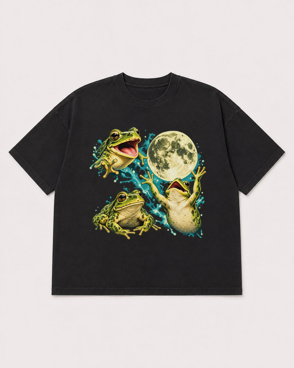 Mockup Boxy Heavyweight Tee Black product