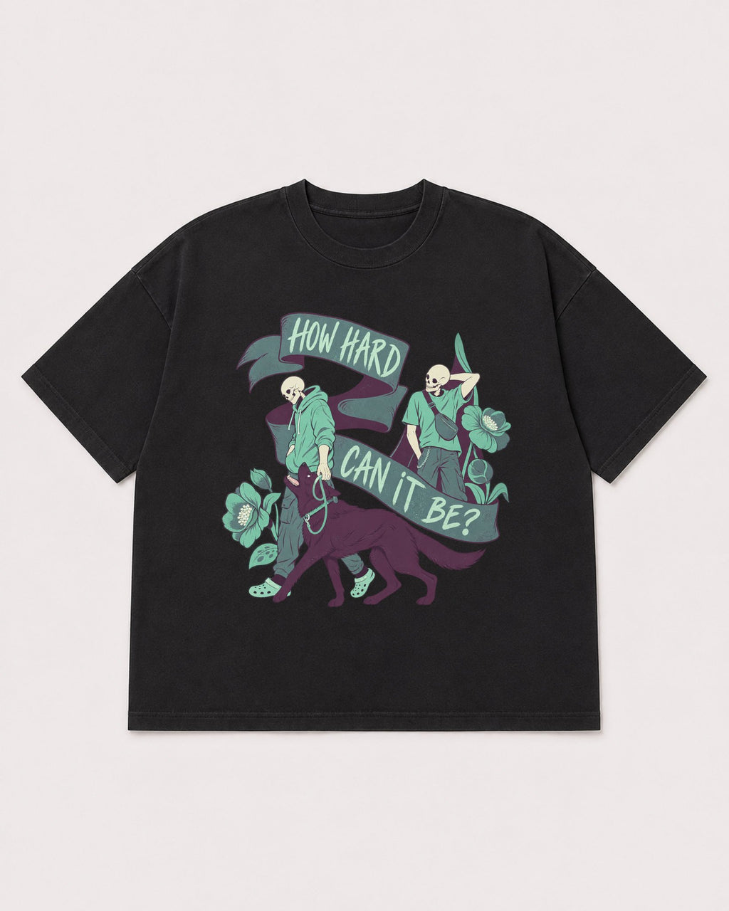 Mockup Boxy Heavyweight Tee Black product