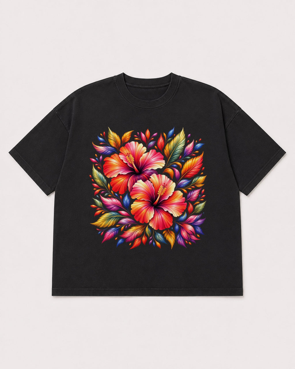Mockup Boxy Heavyweight Tee Black product