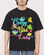 Mockup Boxy Heavyweight Tee Black male close-up 03