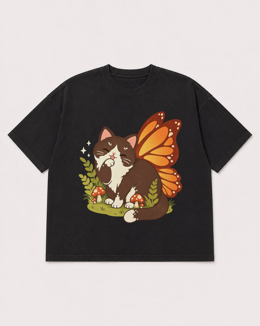 Mockup Boxy Heavyweight Tee Black product
