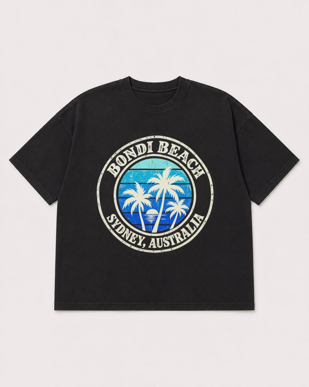 Mockup Boxy Heavyweight Tee Black product