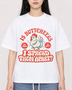 Mockup Boxy Heavyweight Tee White female close-up 01
