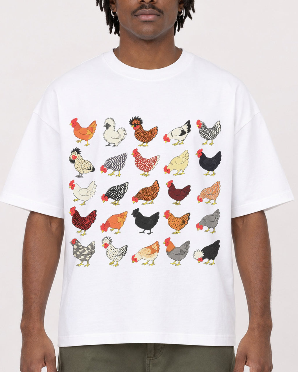 Mockup Boxy Heavyweight Tee White male close-up 04