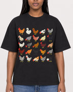 Mockup Boxy Heavyweight Tee Black female close-up 04
