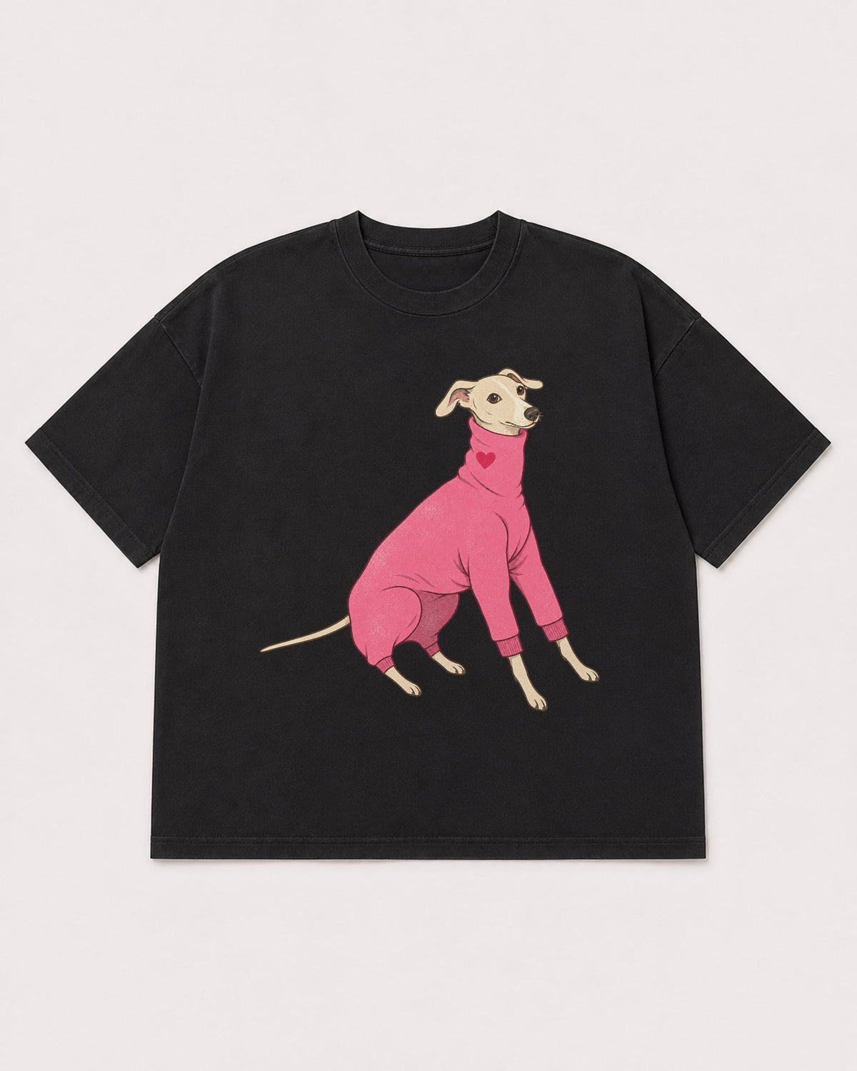 Mockup Boxy Heavyweight Tee Black product