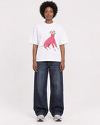 Mockup Boxy Heavyweight Tee White female full-body 14
