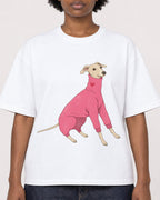 Mockup Boxy Heavyweight Tee White female close-up 14