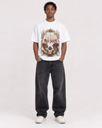 Mockup Boxy Heavyweight Tee White male full-body 05