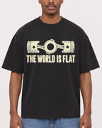 Mockup Boxy Heavyweight Tee Black male close-up 14