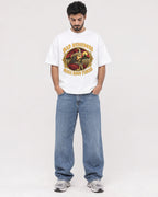 Mockup Boxy Heavyweight Tee White male full-body 07