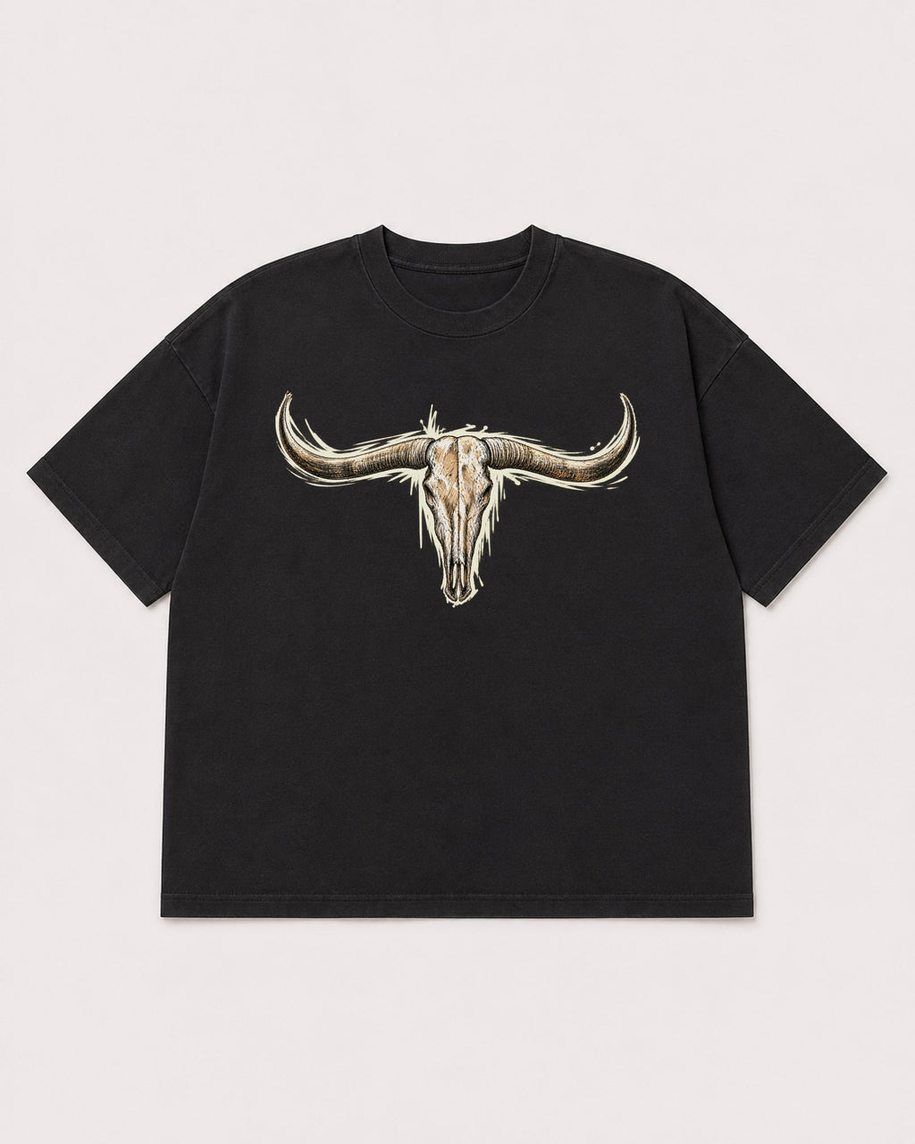 Mockup Boxy Heavyweight Tee Black product