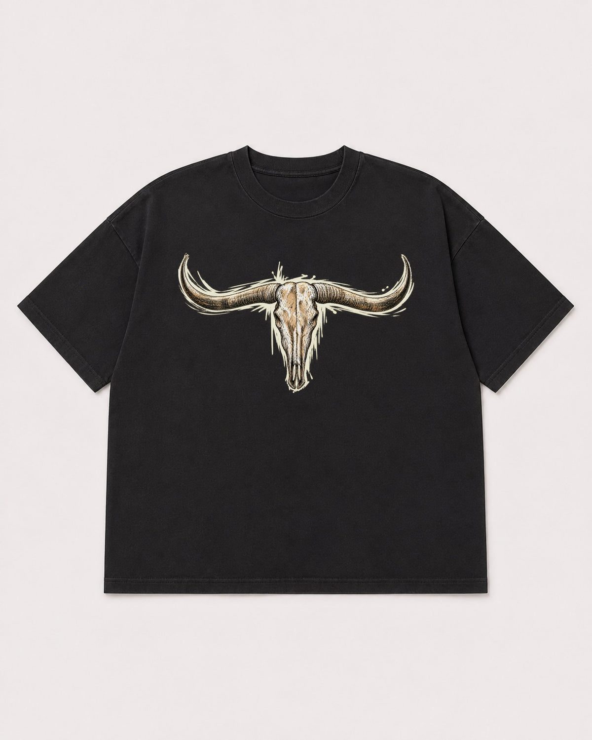 Mockup Boxy Heavyweight Tee Black product