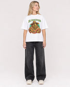 Mockup Boxy Heavyweight Tee White female full-body 08