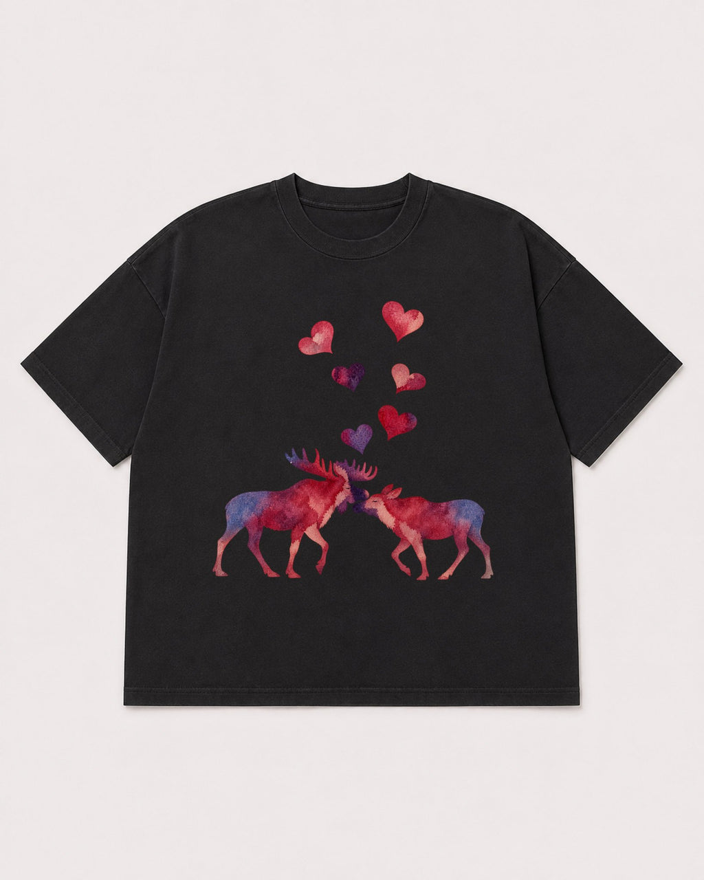 Mockup Boxy Heavyweight Tee Black product