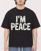 Mockup Boxy Heavyweight Tee Black male close-up 03