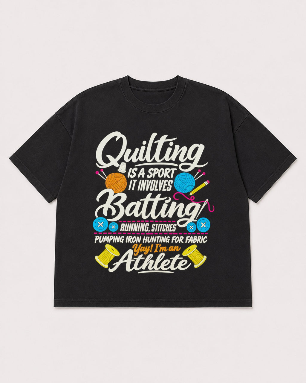 Mockup Boxy Heavyweight Tee Black product