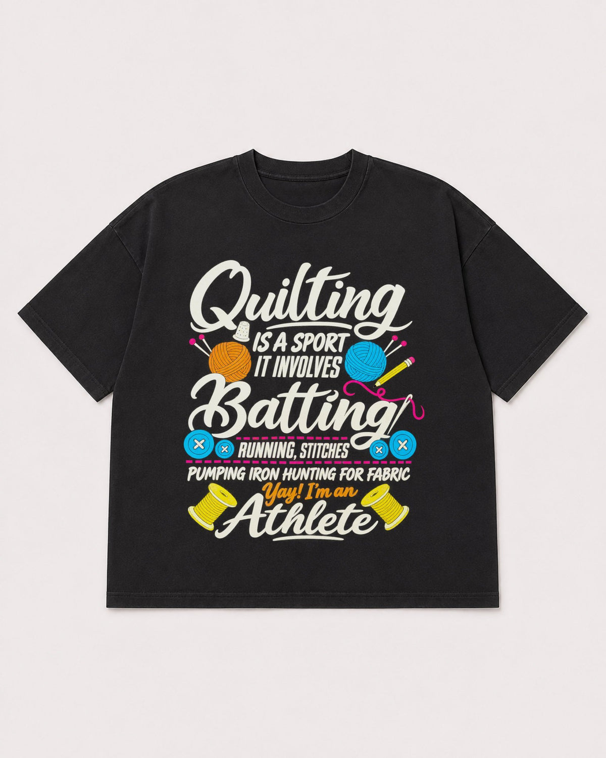 Mockup Boxy Heavyweight Tee Black product