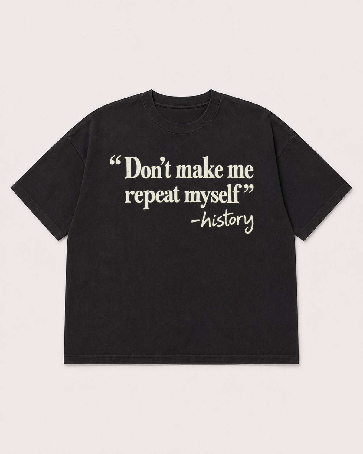 Mockup Boxy Heavyweight Tee Black product