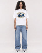 Mockup Boxy Heavyweight Tee White female full-body 10