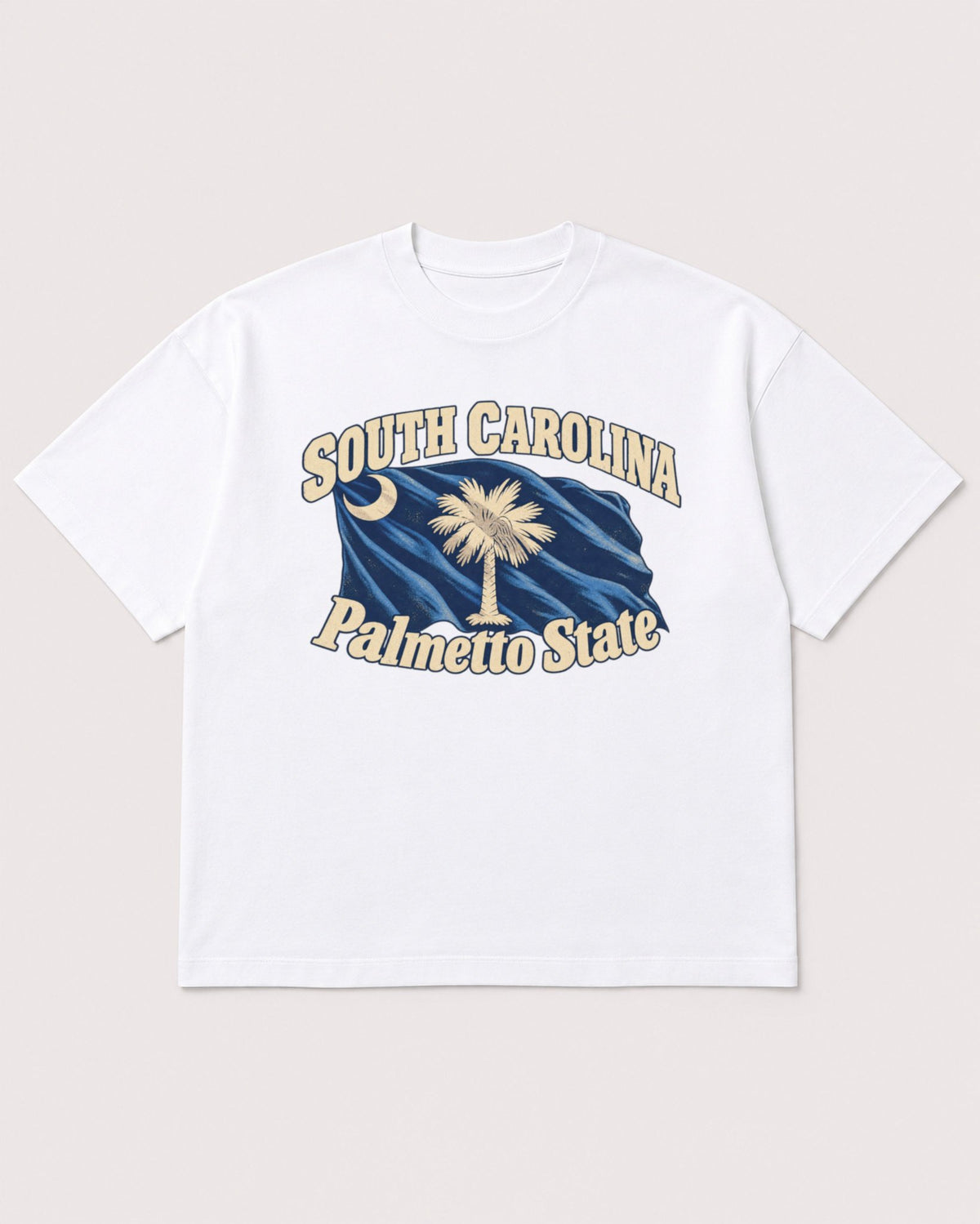 Mockup Boxy Heavyweight Tee White product