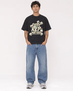 Mockup Boxy Heavyweight Tee Black male full-body 06