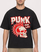 Mockup Boxy Heavyweight Tee Black male close-up 08