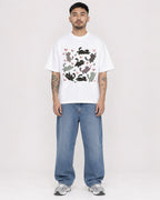 Mockup Boxy Heavyweight Tee White male full-body 12