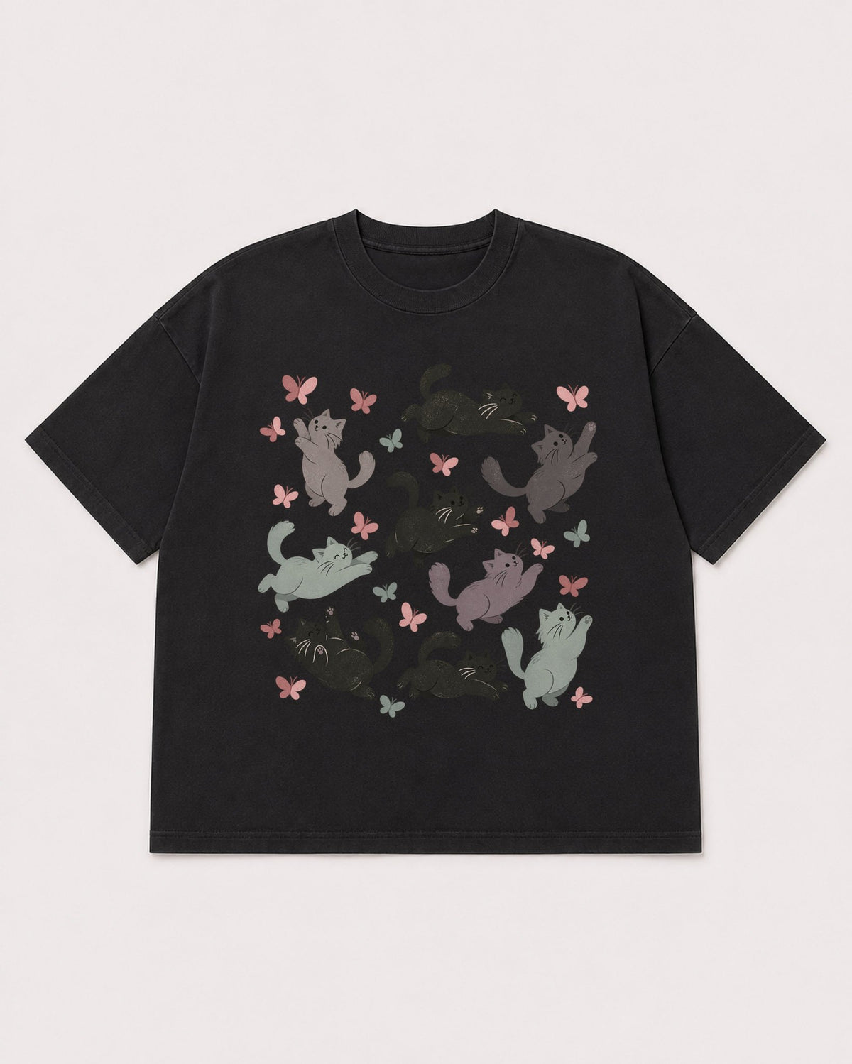 Mockup Boxy Heavyweight Tee Black product