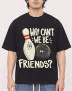 Mockup Boxy Heavyweight Tee Black male close-up 03