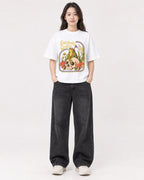 Mockup Boxy Heavyweight Tee White female full-body 03